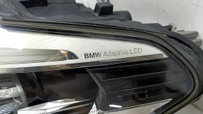 Фара передняя левая в сборе BMW 5 G30 17-20 адаптив LED Icon S552A, с блоками, без крепления, под полировку, паутинка
