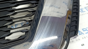 Грати радіатора grill Nissan Rogue 17-20 без камери, під радар, під круглу емблему, japan built, пісок