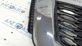Грати радіатора grill Nissan Rogue 17-20 без камери, під радар, під круглу емблему, japan built, пісок