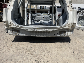 Задня панель Nissan Rogue 14-20 на кузові, біла
