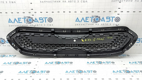 Грати радіатора grill Kia Niro 17-19 HEV, PHEV без радара, хром + чорний глянець