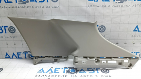 Накладка задньої стійки верхня права Nissan Ariya 23-26 сіра, подряпини, побілів пластик