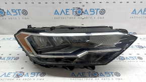 Фара передня права VW Jetta 19-24 у зборі LED, сколи, павутина під склом