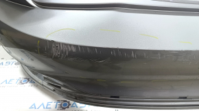 Бампер задній голий VW Jetta 22-26 срібло, подряпини, надриви, тріщини, відсутній фрагмент
