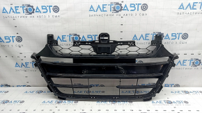 Ґрати радіатора Honda Accord 18-22 чорний глянець, незаводські отвори