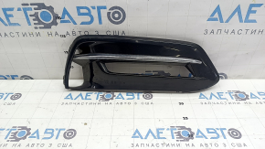 Грати бампера права Honda Accord 18-20 hybrid, під птф, чорний глянець, хром, потерта
