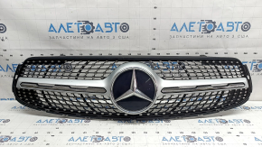 Решетка радиатора grill в сборе Mercedes GLC 300 20-22 без камеры, под радар, AMG pkg, с подсветкой, сколы