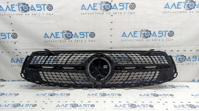 Решетка радиатора grill в сборе Mercedes GLC 300 20-22 без камеры, под радар, AMG pkg, с подсветкой, сколы