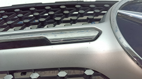 Решетка радиатора grill в сборе Mercedes GLC 300 20-22 без камеры, под радар, AMG pkg, с подсветкой, сколы
