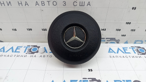 Подушка безопасности airbag в руль водительская Mercedes GLC 20-22 черная, AMG pkg