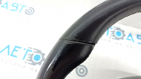 Кермо голе Kia Niro 17-19 HEV, PHEV шкіра, чорний, сіра накладка, без кнопок, подряпини, потерт