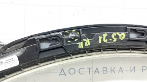 Накладка арки крыла задняя правая Audi Q5 80A 18-25 белая, царапины, сломано крепление, сломана направляющая