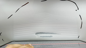Дверь голая передняя правая Mercedes GLC 16-22 SUV, белый 149, замята, царапины
