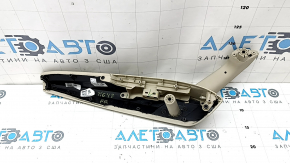 Подлокотник с ручкой двери передней правой Audi Q5 80A 18-25 с накладкой управления стеклоподъемником, кожа бежевая