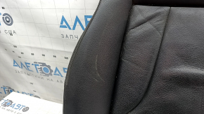 Обшивка подушки сидіння водія Audi Q3 8U 15-18 шкіра чорна, підігрів, потерта