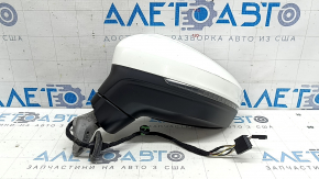 Зеркало боковое левое VW Tiguan 18-19 6+2 пинов, BSM, поворотник, подогрев, белое