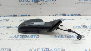 Зеркало боковое правое в сборе Audi Q3 8U 15-18 6+2 пинов, поворотник, подогрев, автоскладывание, BSM, графит, потерто