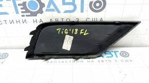 Нижняя решетка переднего бампера левая VW Tiguan 18-21 структура
