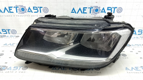 Фара передняя левая VW Tiguan 18-21 галоген, ДХО LED, песок, царапины