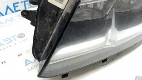 Фара передняя левая VW Tiguan 18-21 галоген, ДХО LED, песок, царапины