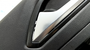 Обшивка дверей картка ззаду ліва VW Tiguan 18-20 чорна з чорною вставкою пластик, підлокітник шкіра чорний, під пищалку, подряпини, вм'ятина