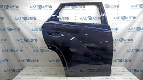 Дверь голая задняя правая Hyundai Tucson 23-26 Korea, синий PS8, с верхним молдингом хром