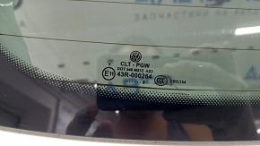 Двері багажника голі зі склом VW Tiguan 18-24 білий LC9A, з повідцем двірника та трапецією, подряпини на склі, вм'ятини