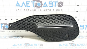 Грати переднього бампера ліва Mercedes W167 GLE 350 450 20-25 структура з хром, під парктроніки, подряпини