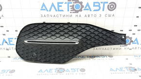 Грати переднього бампера права Mercedes W167 GLE 350 450 20-23 структура з хром, під парктронік
