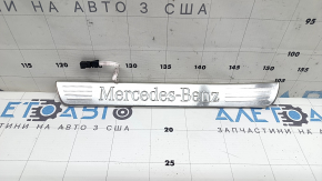 Накладка порога наружная задняя левая Mercedes W167 GLE 350 450 20-26 хром с подсветкой, царапины