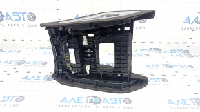 Накладка центральної консолі верхня Mercedes W167 GLE 350 450 20-25 шкіра коричнева з хромом, з підсвічуванням