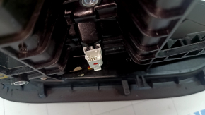 Накладка центральної консолі верхня Mercedes W167 GLE 350 450 20-25 шкіра коричнева з хромом, з підсвічуванням