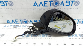Дзеркало бічне праве у зборі Hyundai Santa FE 21-23 10 пінів, BSM, підігрів, поворотник, підсвічування, чорне