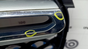 Решетка радиатора в сборе grill Mercedes W167 GLE 350 450 20-23 хром, под радар и камеру, с эмблемой, с подсветкой, сломаны крепления, тычки