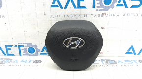 Подушка безопасности airbag в руль водительская Hyundai Santa FE 19-23 черная