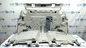 Покрытие пола заднее Mercedes W167 GLE 350 450 20-23 темно серое, под 3 ряда, под чистку