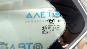 Форточка глухе скло задня ліва Hyundai Santa FE 19-23 тонування, хром