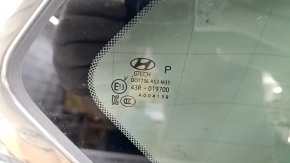 Форточка глухое стекло задняя правая Hyundai Santa FE 19-23 тонировка, хром