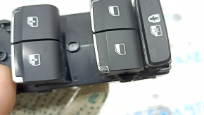 Управління склопідйомником переднім лівим Hyundai Santa FE 19-23 чорне, 2 auto, під захист дітей, поліз хром