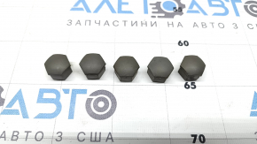 Заглушка ковпачок колісного болта 5шт Audi Q3 8U 15-18 сіра