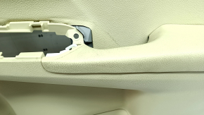 Обшивка дверей картка передня права Toyota Camry v55 15-17 usa бежева з бежевою вставкою пластик, гума підлокітник, під хімчистку, подряпини, тріщина в кріпленні