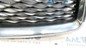 Решетка радиатора grill в сборе Infiniti QX50 19-25 без эмблемы, без камеры, песок, тычки, царапина
