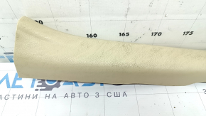 Накладка порога задняя правая внутренняя Toyota Camry v55 15-17 usa бежевая, потерта, под химчистку
