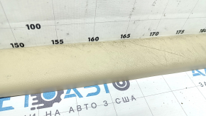 Накладка порога передняя левая внутренняя Toyota Camry v55 15-17 usa бежевая, потерта, под химчистку