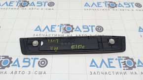 Накладка порога задняя правая внешняя Toyota Camry v55 15-17 usa черная, с хромированной накладкой, царапины