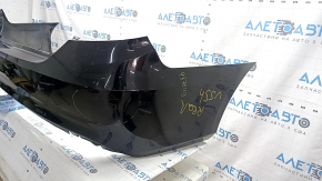 Бампер задний голый Toyota Camry v55 15-17 usa черный, прижат, надрыв, царапины