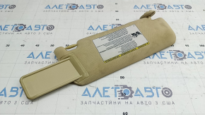 Козырек левый Toyota Camry v55 15-17 usa бежевый, без крючка, под химчистку