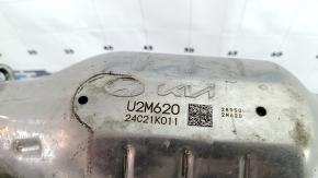 Випускна траса середня частина з каталізатором Hyundai Tucson 22-24 1.6T HEV без патрубків, вм'ятини