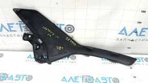 Молдинг переднього бампера правий Hyundai Santa FE 21-23 XRT, структура, тички