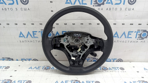 Кермо голе Toyota Camry v55 15-17 usa гума чорний з заглушками, з важелем круїзу